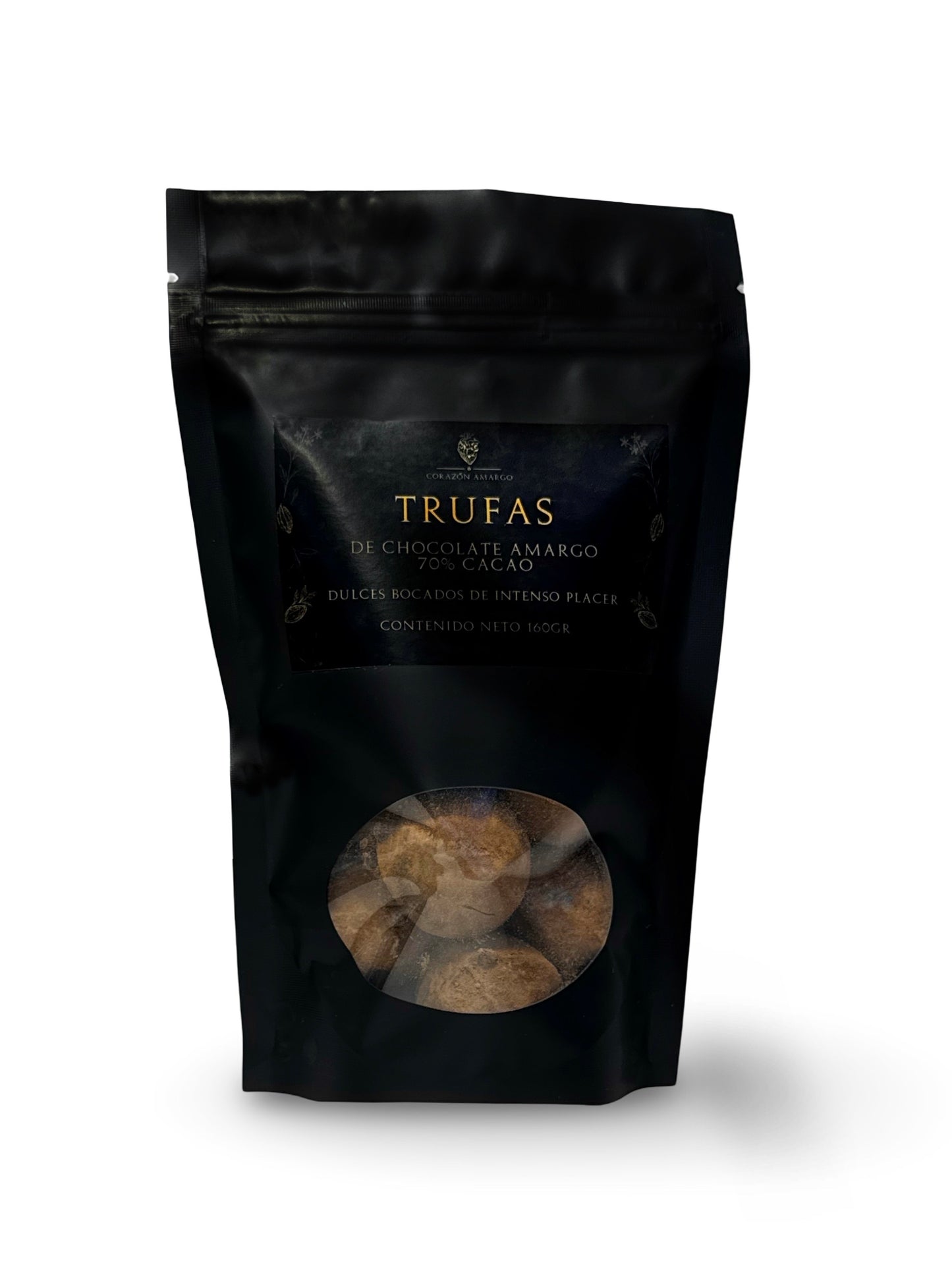 Trufas de Chocolate amargo 70% Cacao | Corazón Amargo