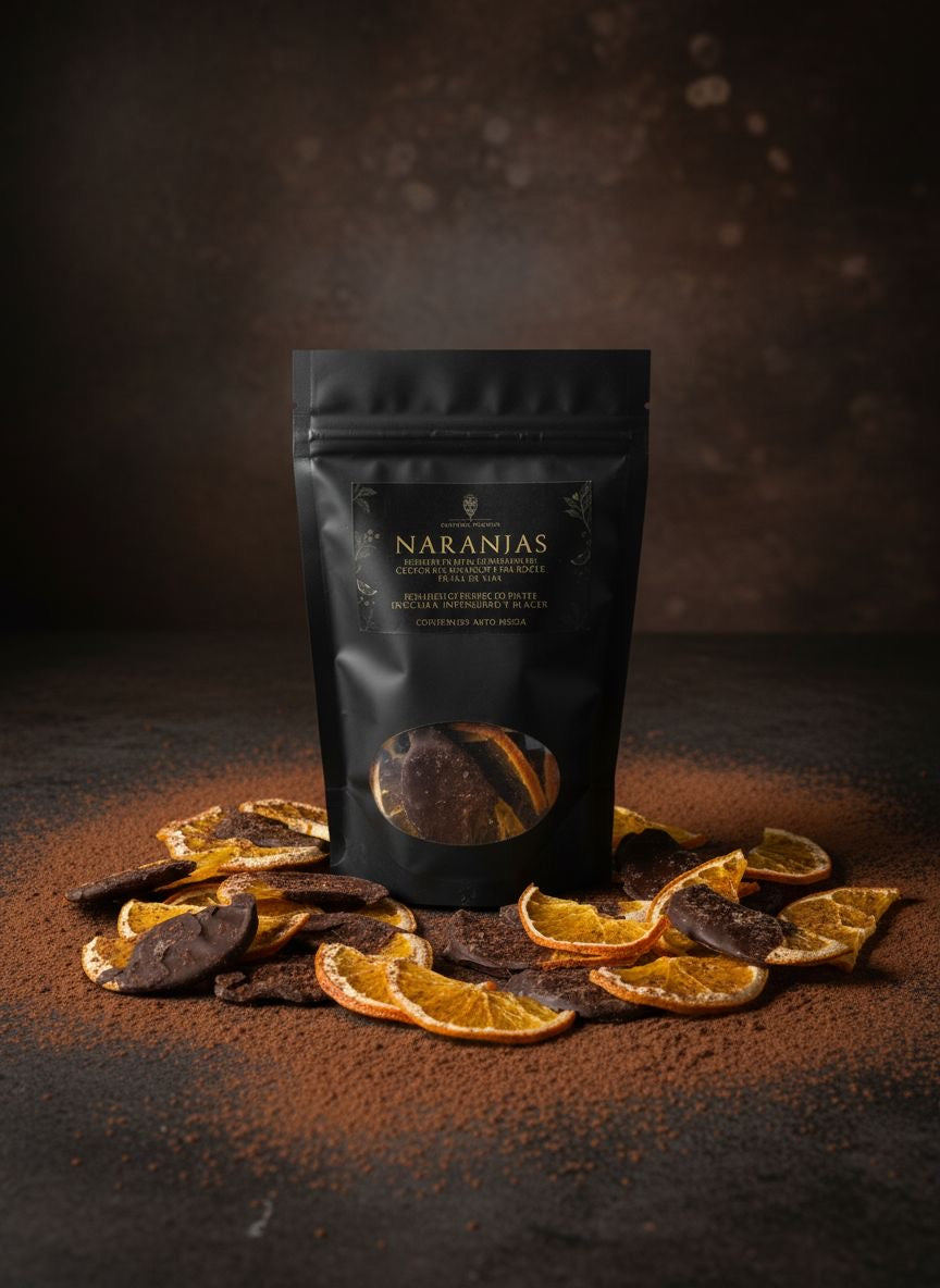 Naranjas Deshidratadas con Chocolate Amargo | Corazón Amargo